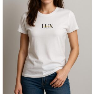 T Shirt with branded LUX icon for female