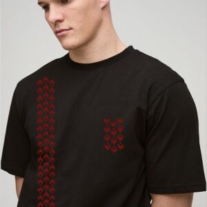 Drop Shoulder Arrow Stripe