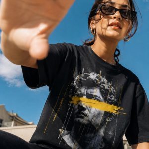 Distorted Legacy Drop shoulder t shirt oversized